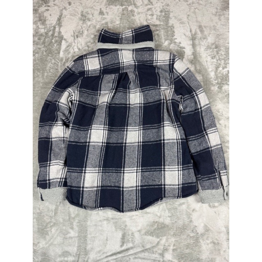 Fozexi Flannel Shacket Men's M Plaid Sherpa Lined Fleece Shirt Jacket Outdoorsy - Picture 5 of 5